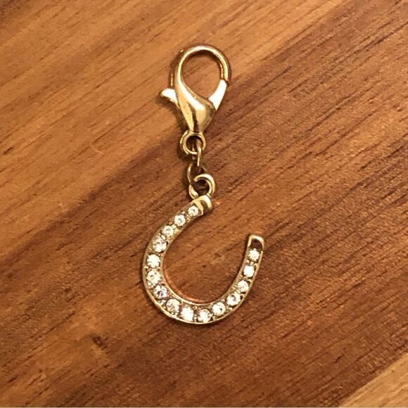 Thalia Sodi | Crystal Horseshoe Removable Charm | 1.5” Length - Picture 2 of 2